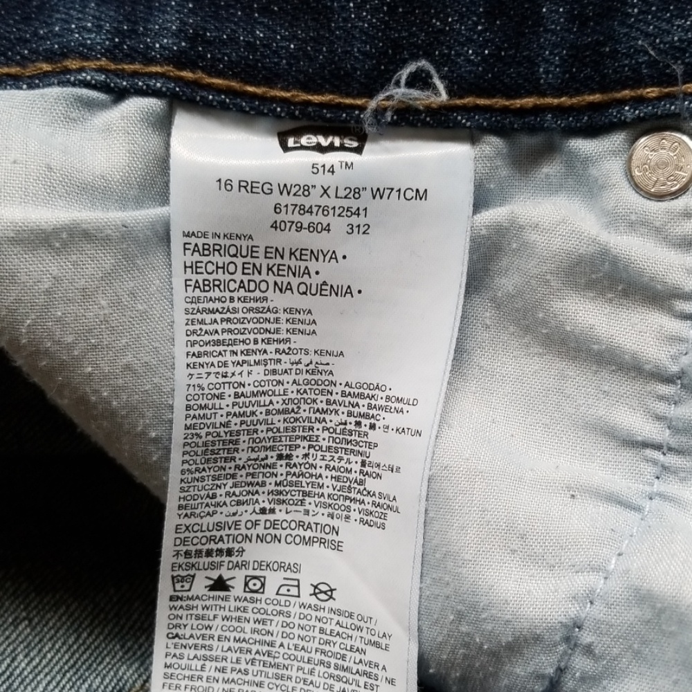 EUC Levi's 514 Boys Slim Straight Jeans - Picture 5 of 5